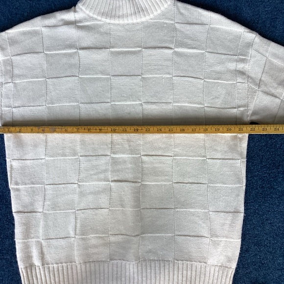 Rumours Cream Mock Turtleneck Sweater - S/M - Picture 3 of 8